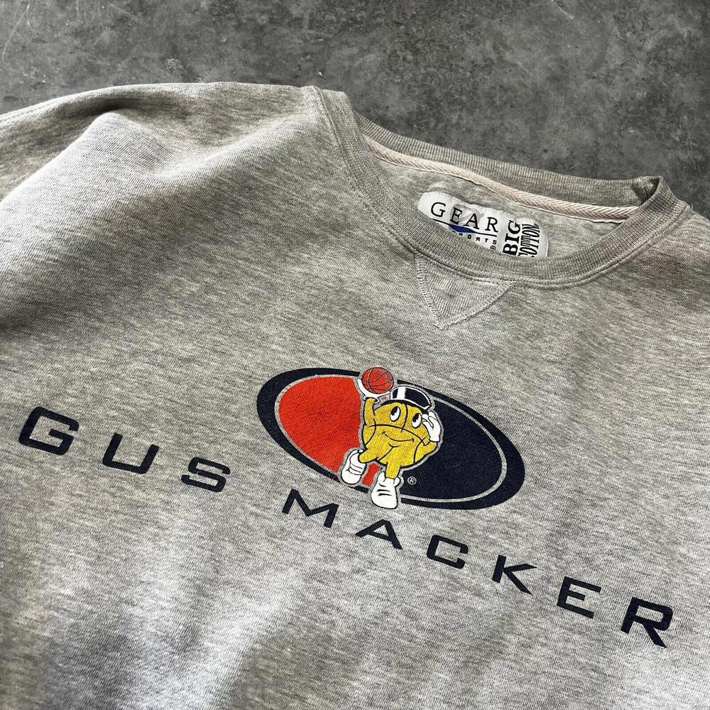 VTG Gus Macker Basketball Sweater Men’s XLarge Tournament Pullover Peanut Man